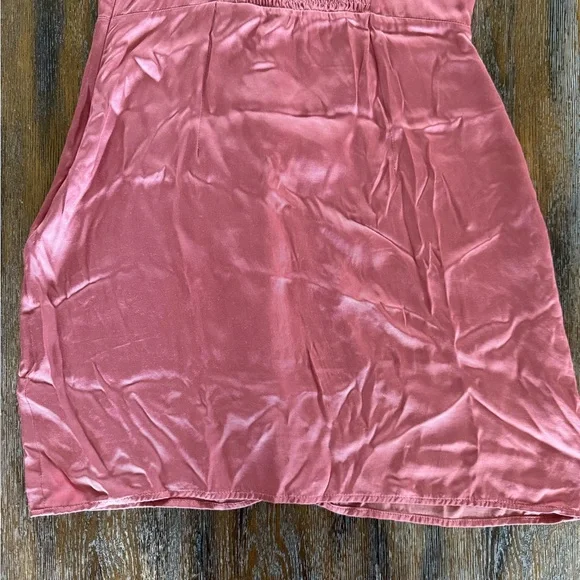 Abercrombie & Fitch Pink Satin Slip Dress Size S - Picture 12 of 14